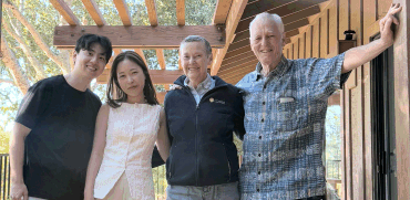 International couple and their Homestay hosts