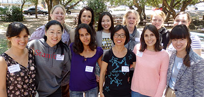Volunteer and internationals enjoying the outdoors